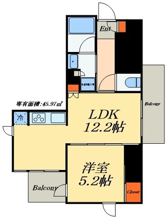 アトラス秋葉原CALMODEの物件間取画像